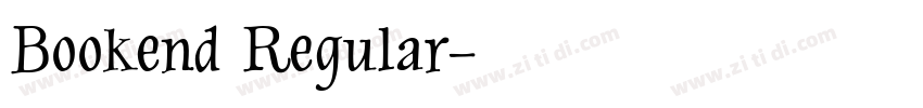 Bookend Regular字体转换